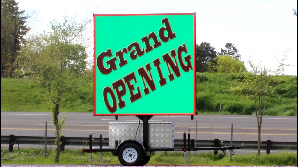 ledGrand Opening Green background Storage & RV Best Prices Salem